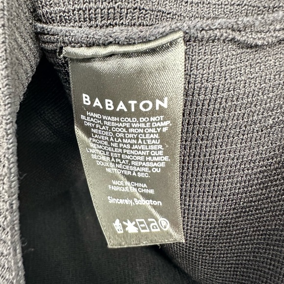 Aritzia Babaton Sculpt Knit Polo Dress Ribbed Collared Bodycon Stretch M - Picture 4 of 9